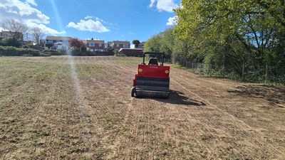 Prepared paddock ground ready for seeding